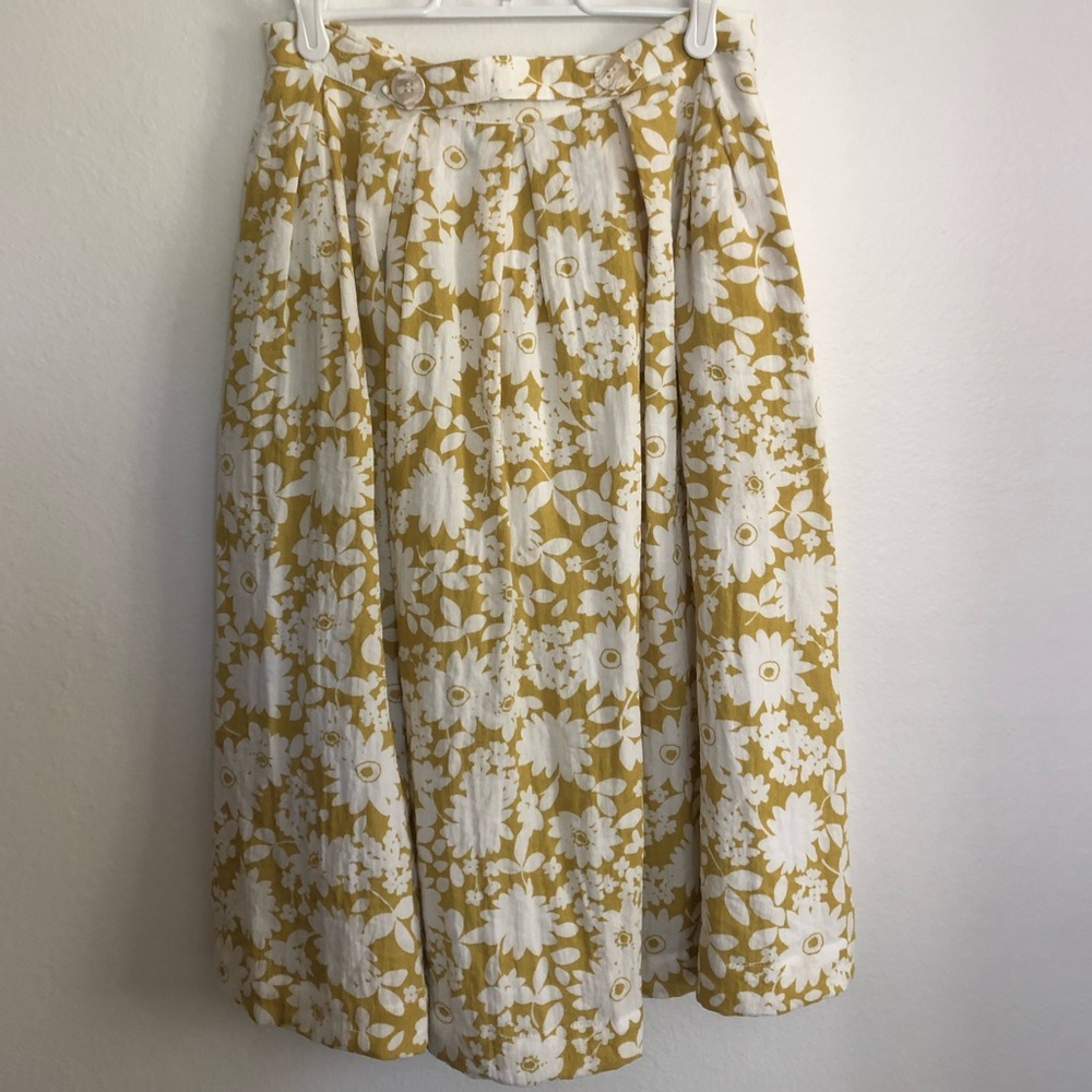 Floral midi skirt